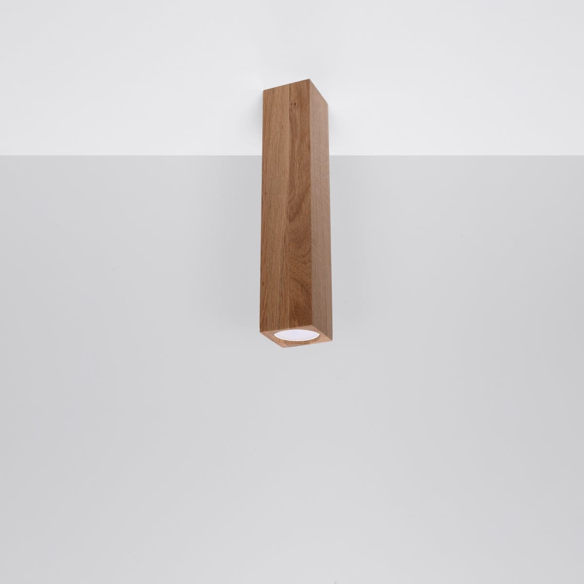 Sollux Lighting KEKE 30 Oak Ceiling Lamp - Minimalist Wooden Design - Loft Style Lighting - Durable Construction - Adjustable Bulb Compatibility