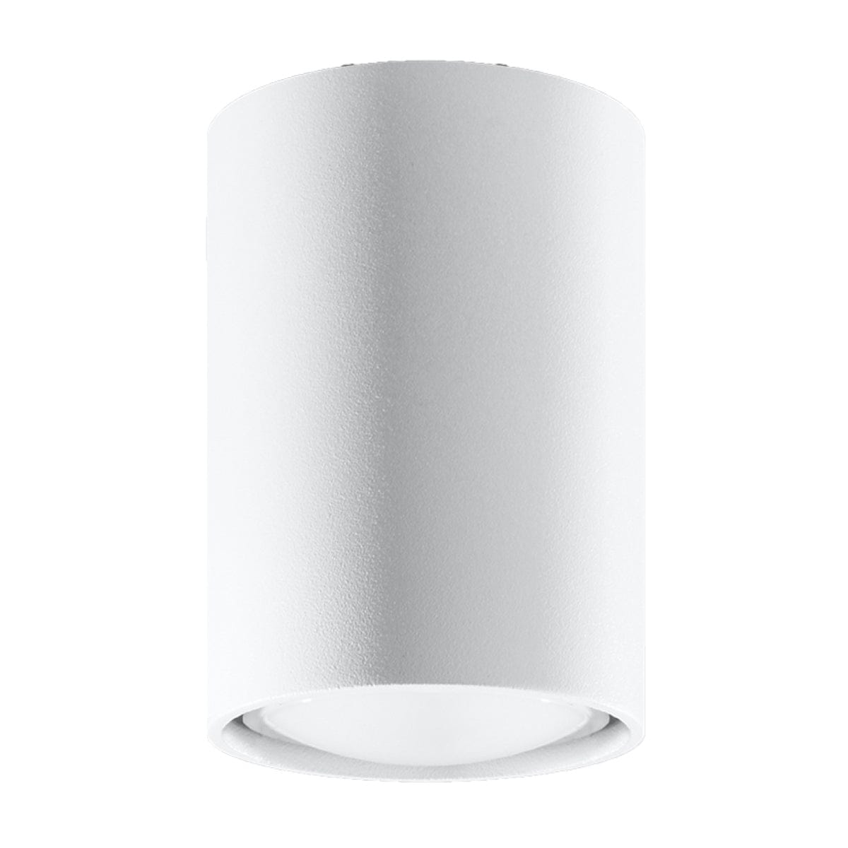 Sollux Lighting LAGOS 10 White Ceiling Lamp - Minimalist Modern Design - Durable Steel - Easy Install - GU10 Bulb Compatible