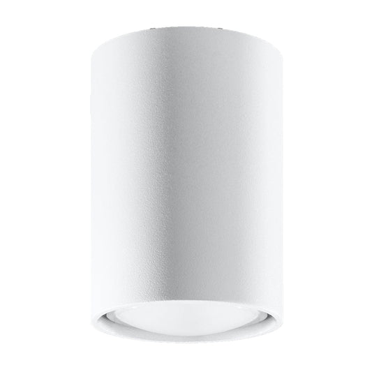 Sollux Lighting LAGOS 10 White Ceiling Lamp - Minimalist Modern Design - Durable Steel - Easy Install - GU10 Bulb Compatible