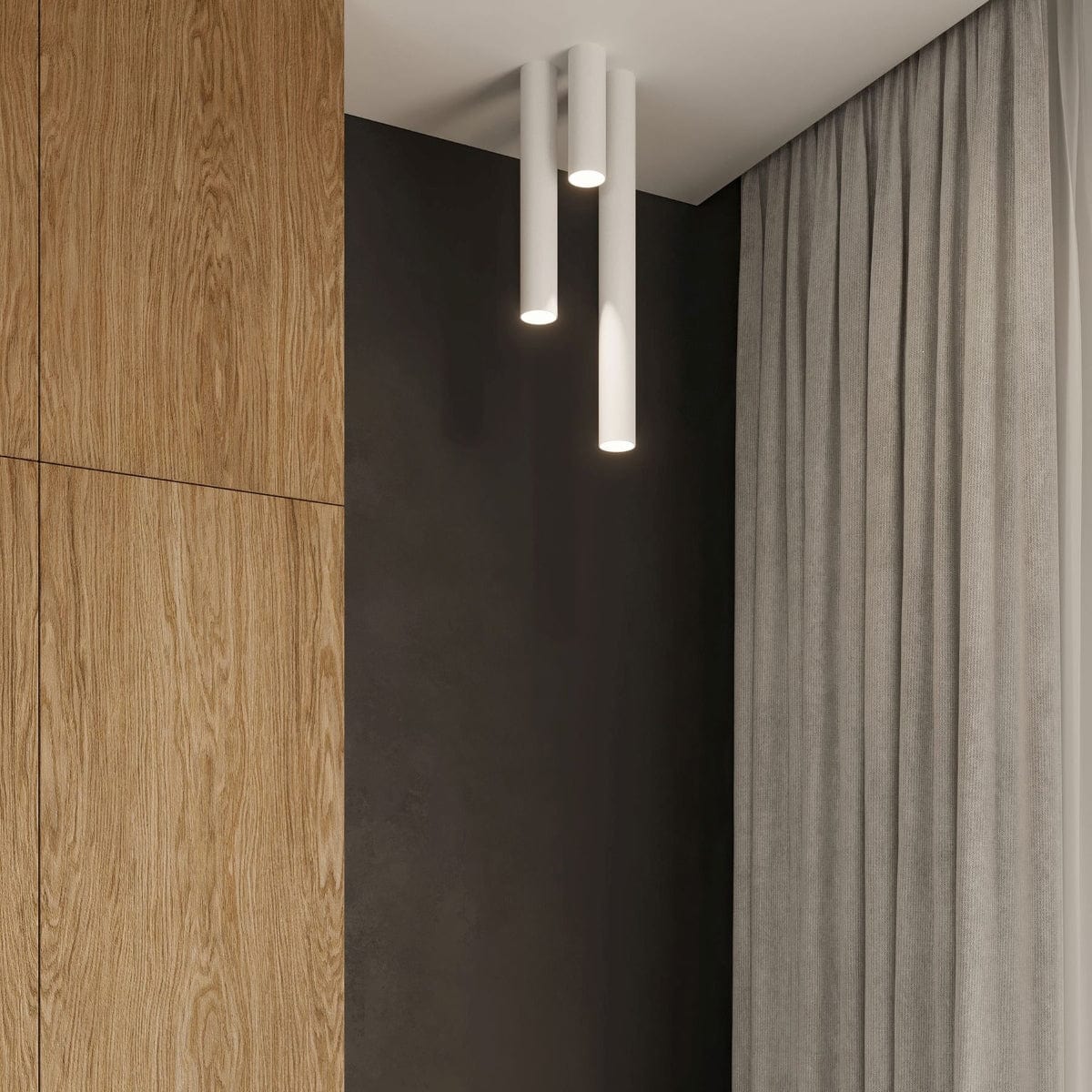 Sollux Lighting LAGOS 20 White Ceiling Lamp - Modern Minimalist Design - Durable Steel - Easy Install - GU10 Bulb Compatible