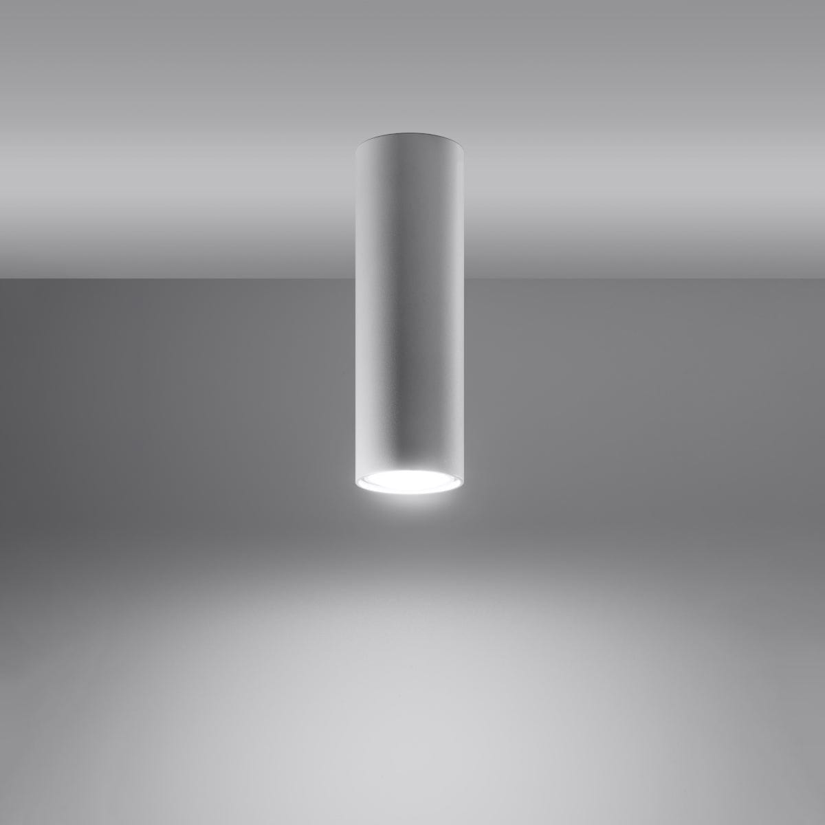 Sollux Lighting LAGOS 20 White Ceiling Lamp - Modern Minimalist Design - Durable Steel - Easy Install - GU10 Bulb Compatible