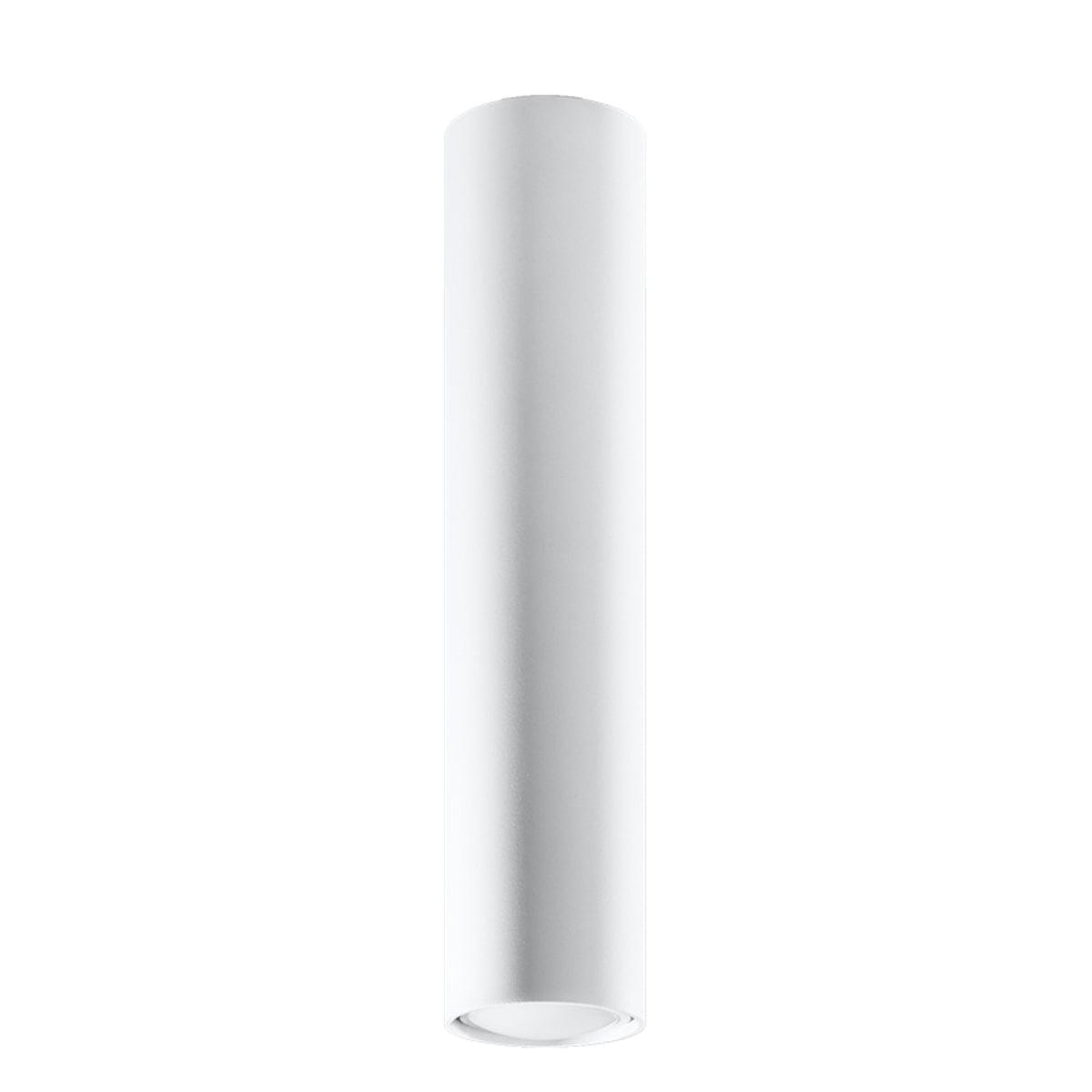 Sollux Lighting LAGOS 40 White Ceiling Lamp - Modern Minimalist Design - Durable Steel - Easy Installation - GU10 Bulb Compatible