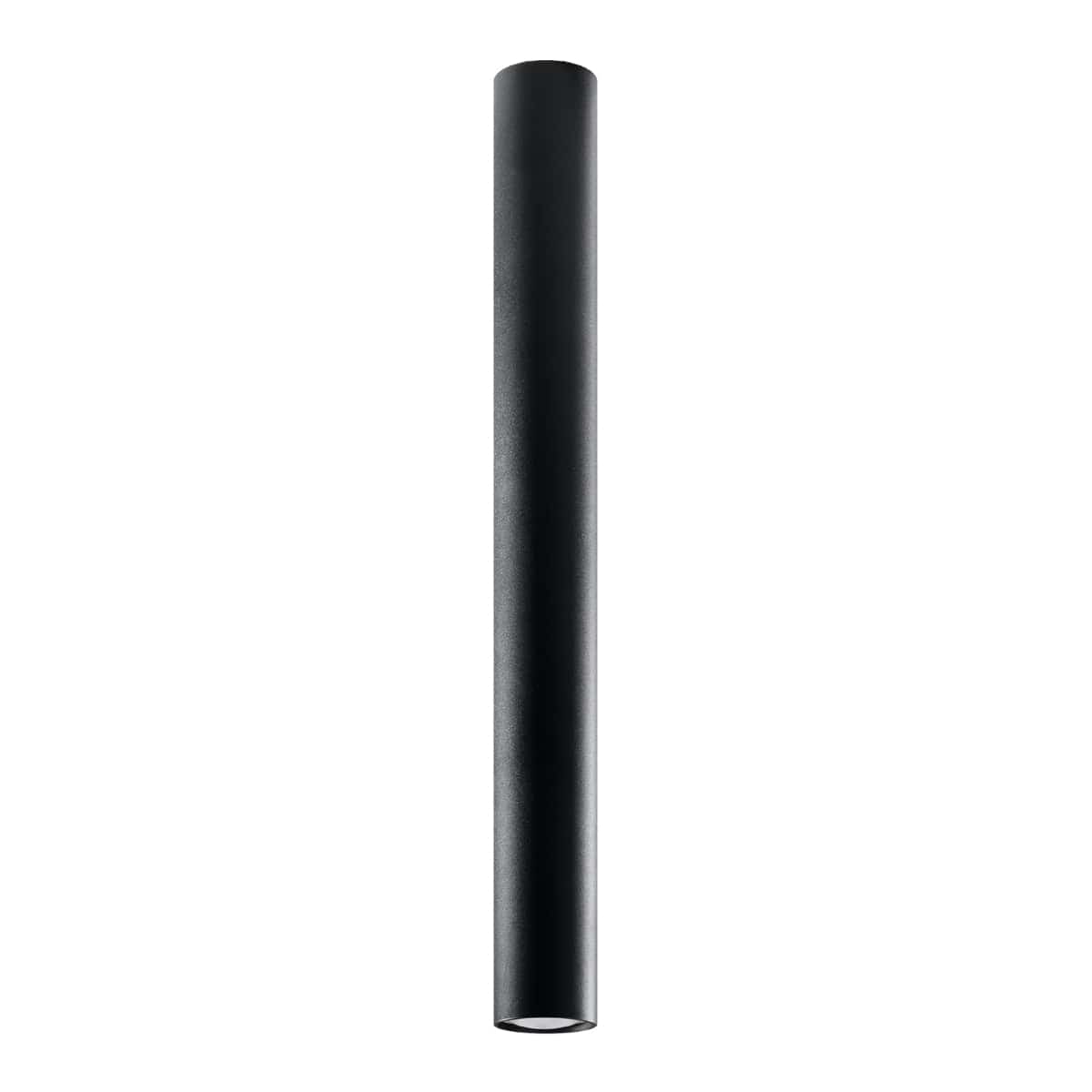 Sollux Lighting LAGOS 60 Black Ceiling Lamp - Modern Minimalist Design - Durable Steel - Easy Installation - GU10 Bulb Compatible