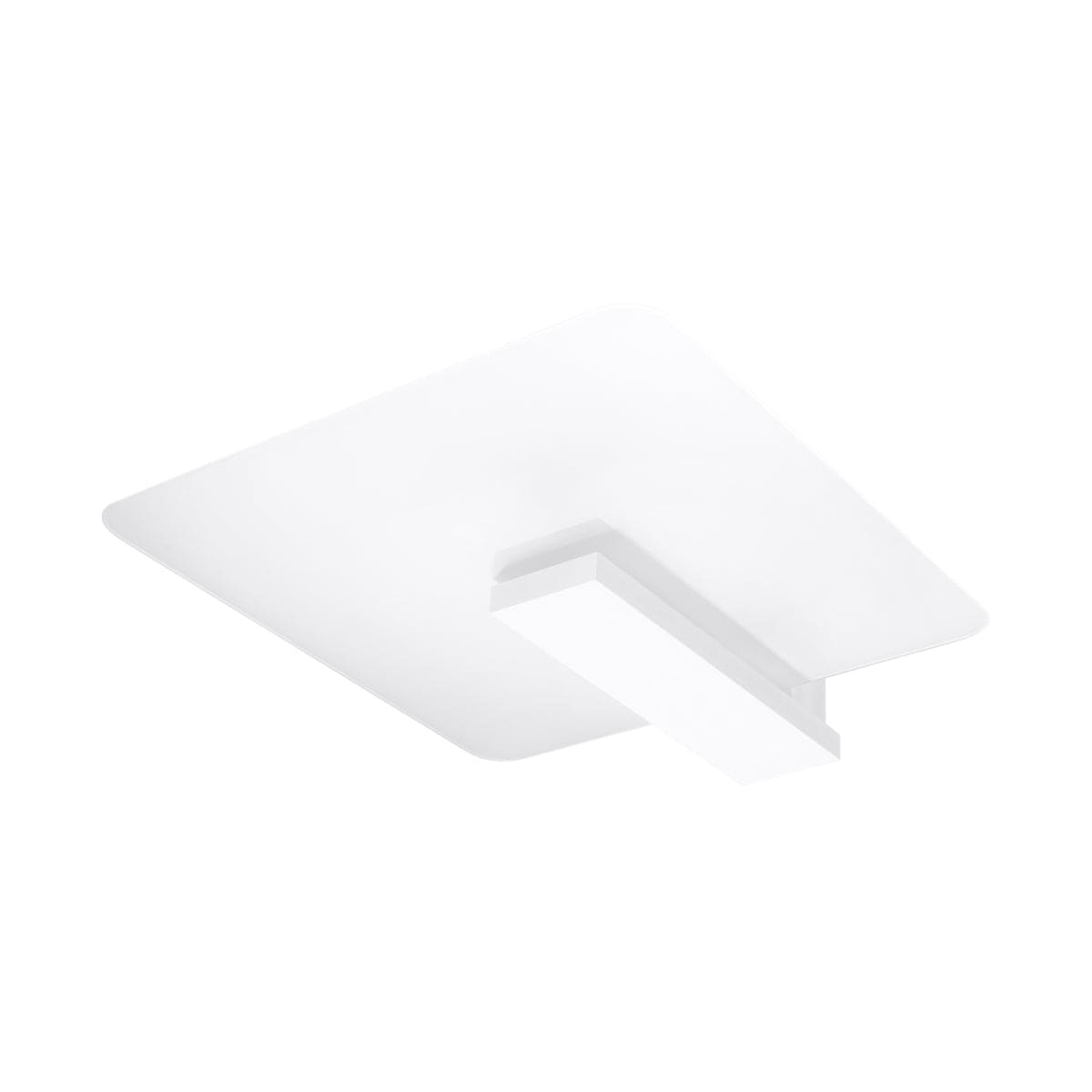 Sollux Lighting LAPPO White Wooden Ceiling Lamp - Scandinavian Design - Matte Glass Shade - E27 Bulb Compatible - Easy Cleaning - Soft Ambient Lighting