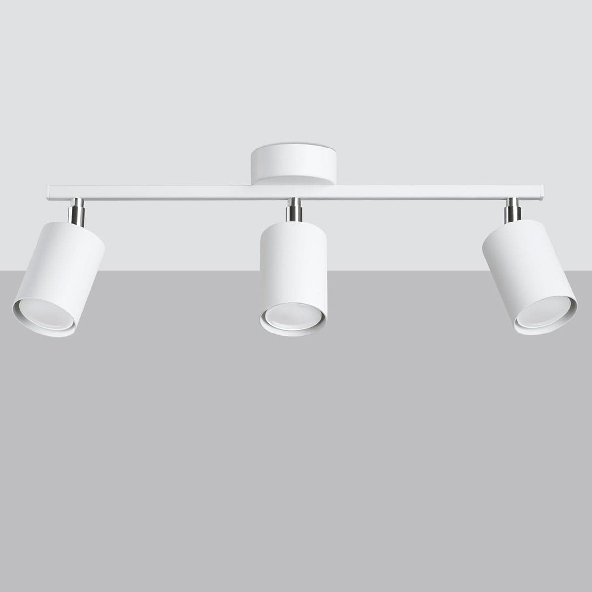 Sollux Lighting LEMMI Ceiling Lamp 3 White - Minimalistic Design - LED Module - Adjustable Lighting - 5-Year Warranty - High-Quality Metal