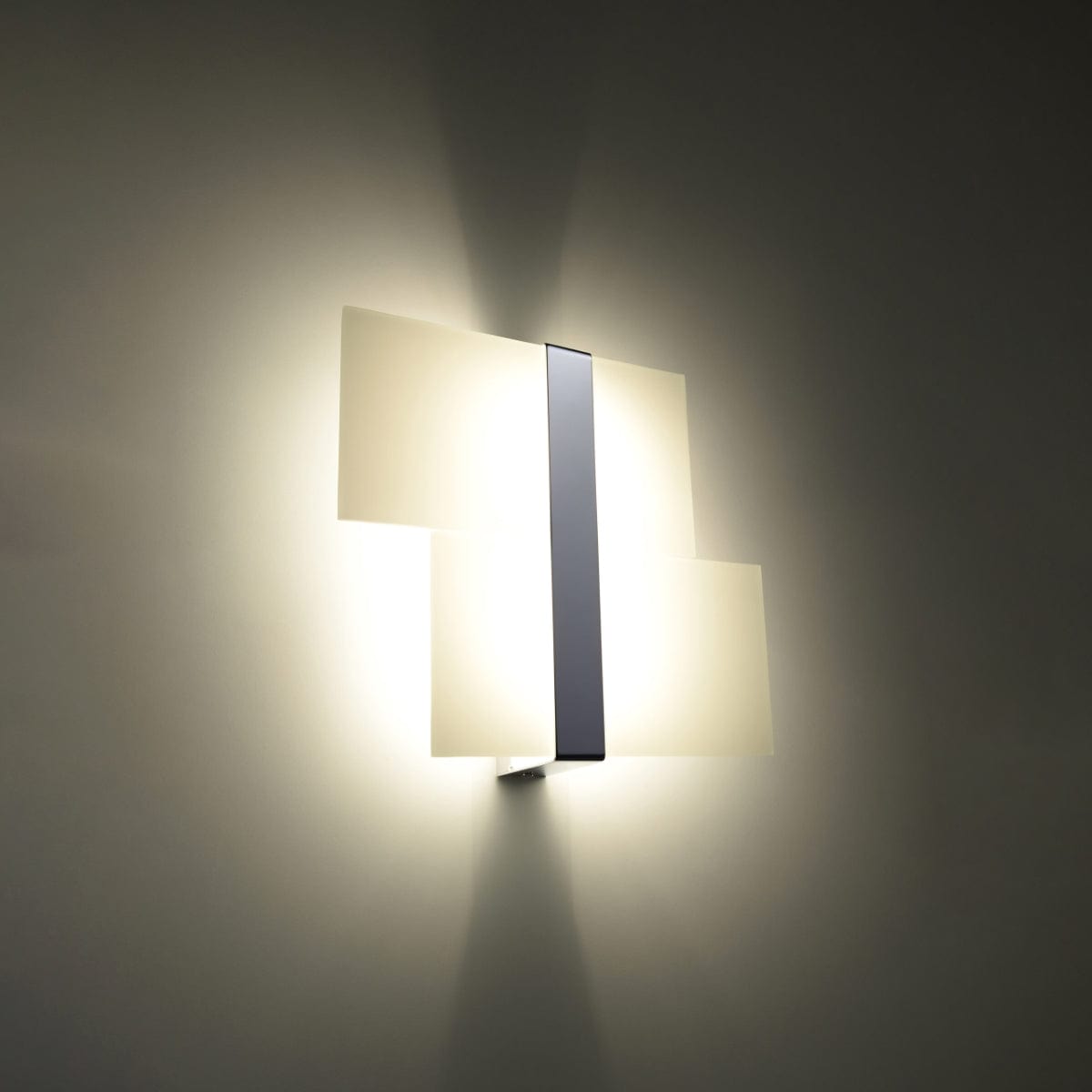 Sollux Lighting Massimo Wall Lamp - Chrome & White - G9 Max 8W - Modern Smokey Lighting