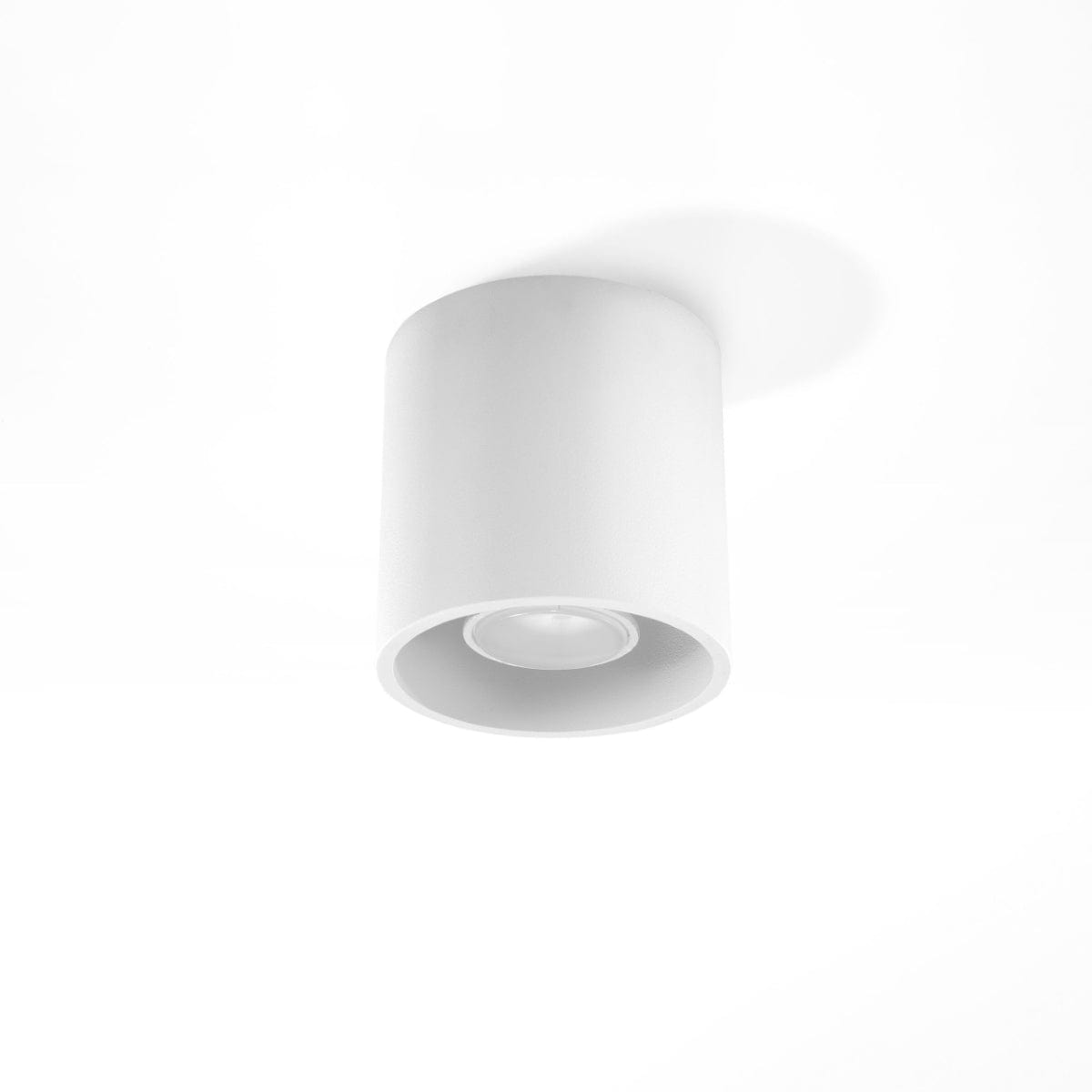 Sollux Lighting Orbis White Ceiling/Wall Lamp - Cylindrical - LED - Aluminum