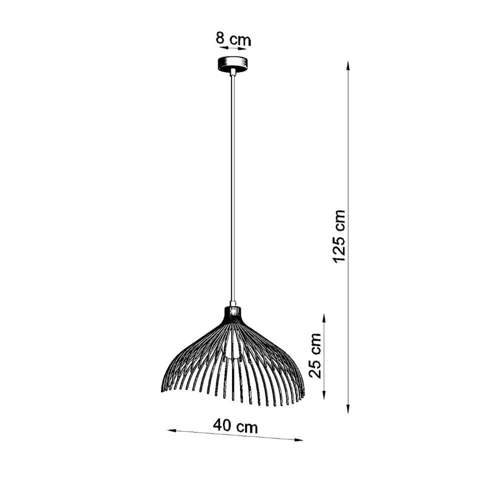 Sollux Lighting Pendant lamp steel Umb industrial Design E27