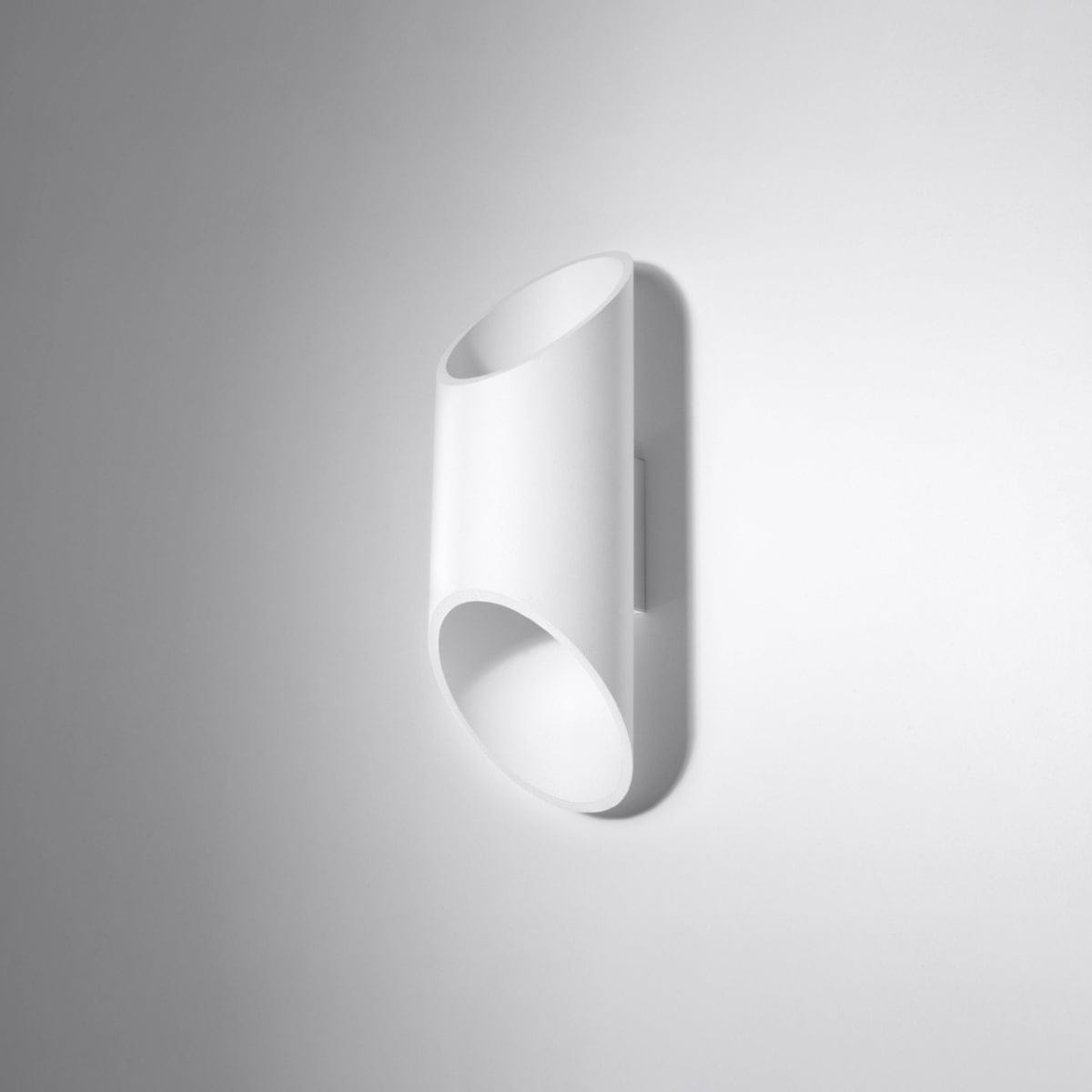 Sollux Lighting Penne White Aluminum Wall Lamp - Minimalist G9 LED Light - 10x12x30 cm