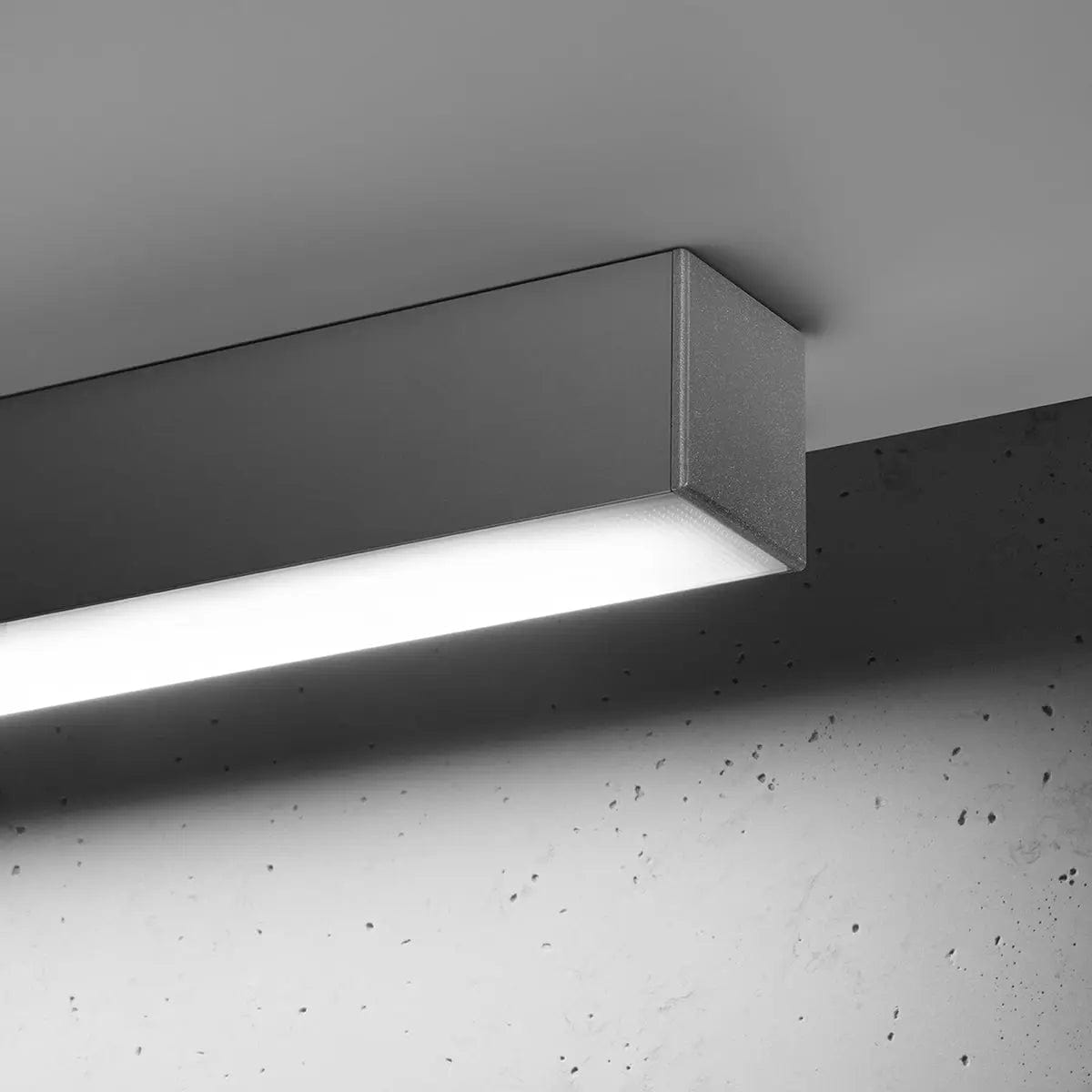 Sollux Lighting Pinne 67 Grey Ceiling Lamp - Sleek Minimalist Design - Flicker-Free LED - CRI 85+ - Energy Efficient - Long-Lasting Durability - 5-Year Warranty
