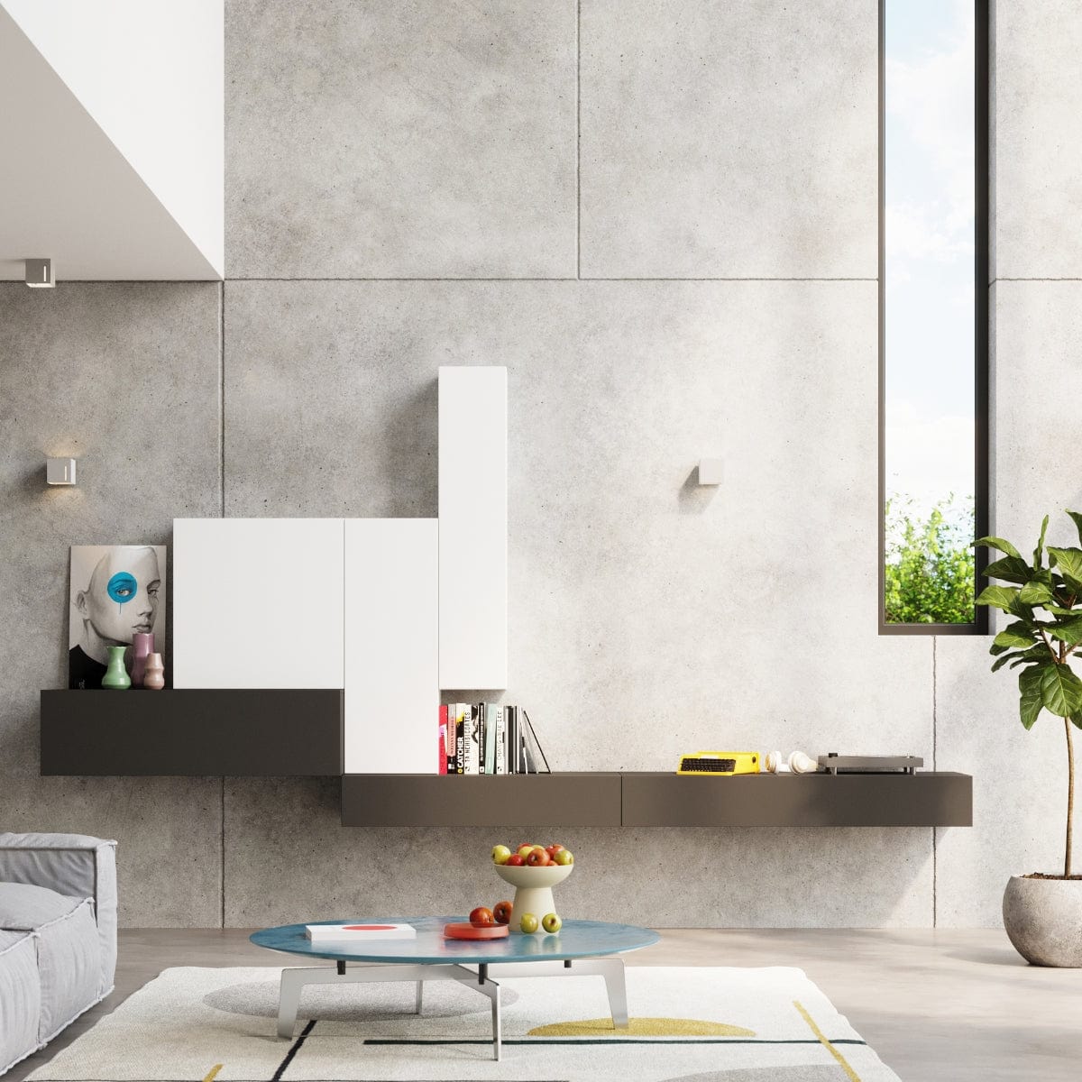Sollux Lighting PIXAR Ceiling Light - Grey - Modern Aluminum Design - Perforated Shade - Replaceable G9 Bulbs - Futuristic Lighting - Easy Surface Mounting