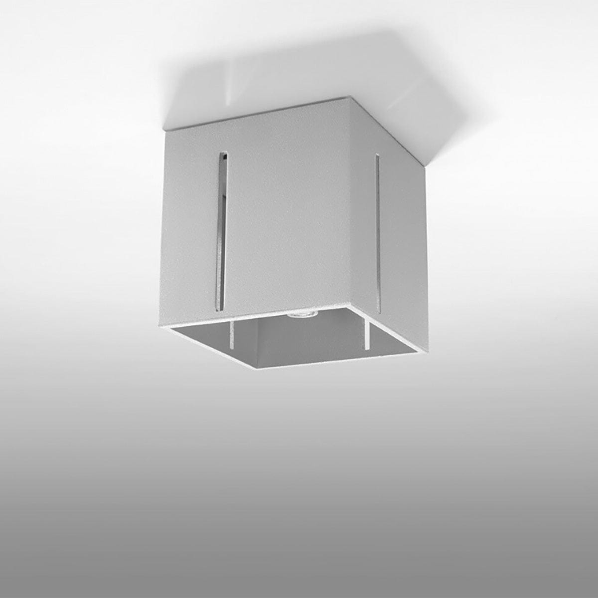 Sollux Lighting PIXAR Ceiling Light - Grey - Modern Aluminum Design - Perforated Shade - Replaceable G9 Bulbs - Futuristic Lighting - Easy Surface Mounting