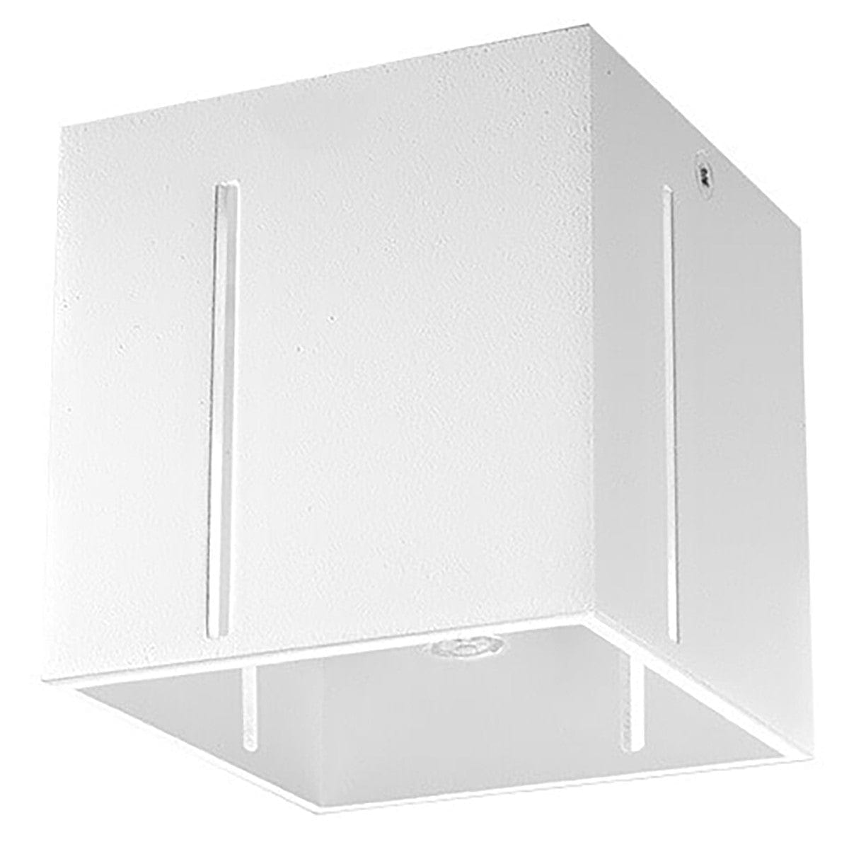 Sollux Lighting PIXAR Ceiling Light - White - Modern Aluminum Design - Perforated Shade - Replaceable G9 Bulbs - Futuristic Lighting - Easy Surface Mounting