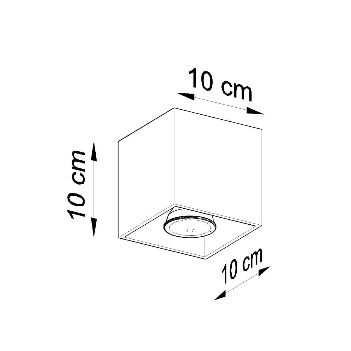 Sollux Lighting Quad Gray Aluminum Ceiling Lamp - Modern Style - Adjustable Lighting - LED Compatible