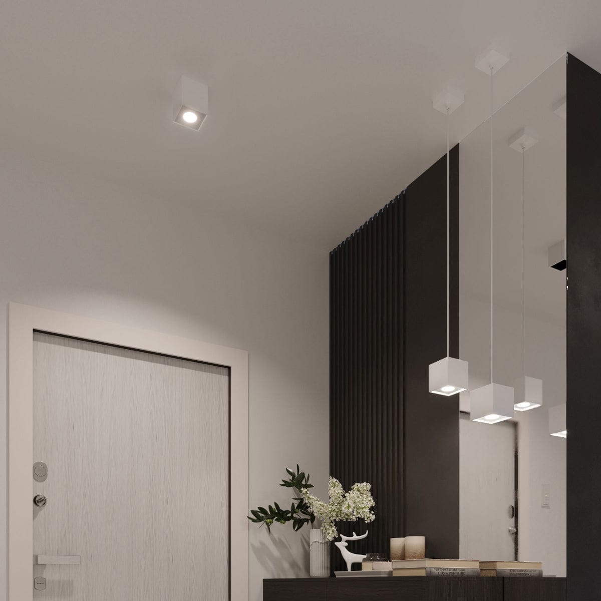 Sollux Lighting Quad White Aluminum Ceiling Lamp - Modern - Adjustable LED Lighting - Stylish Design