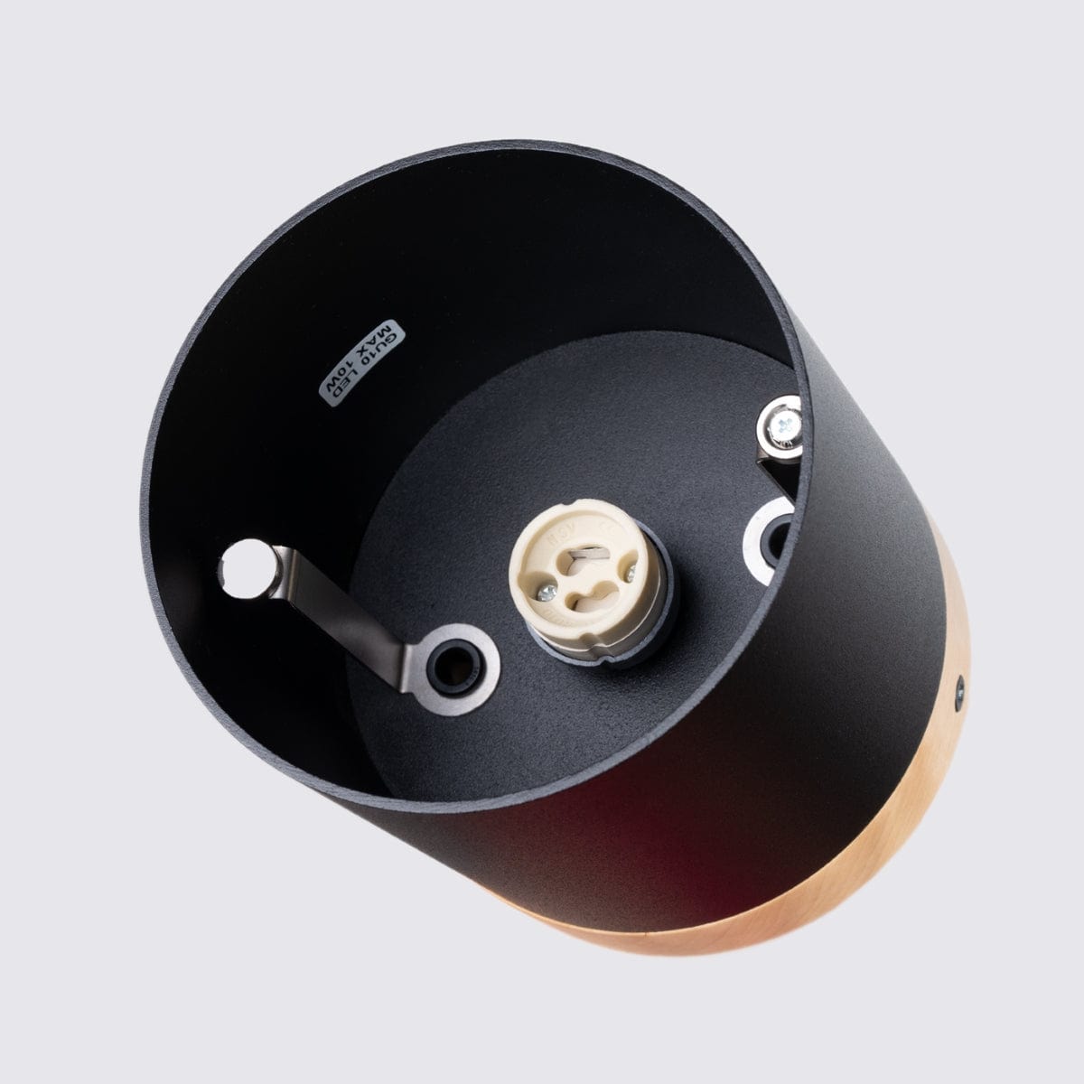 Sollux Lighting RIF Ceiling Lamp Black - Elegant Design - Natural Wood Finish - Soft LED Light - Energy Efficient - Ideal for Living Room and Office