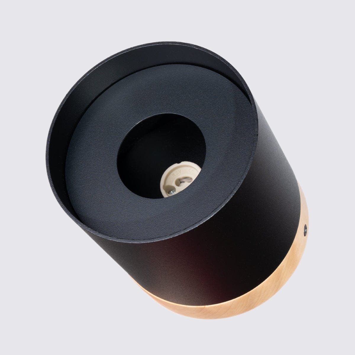 Sollux Lighting RIF Ceiling Lamp Black - Elegant Design - Natural Wood Finish - Soft LED Light - Energy Efficient - Ideal for Living Room and Office