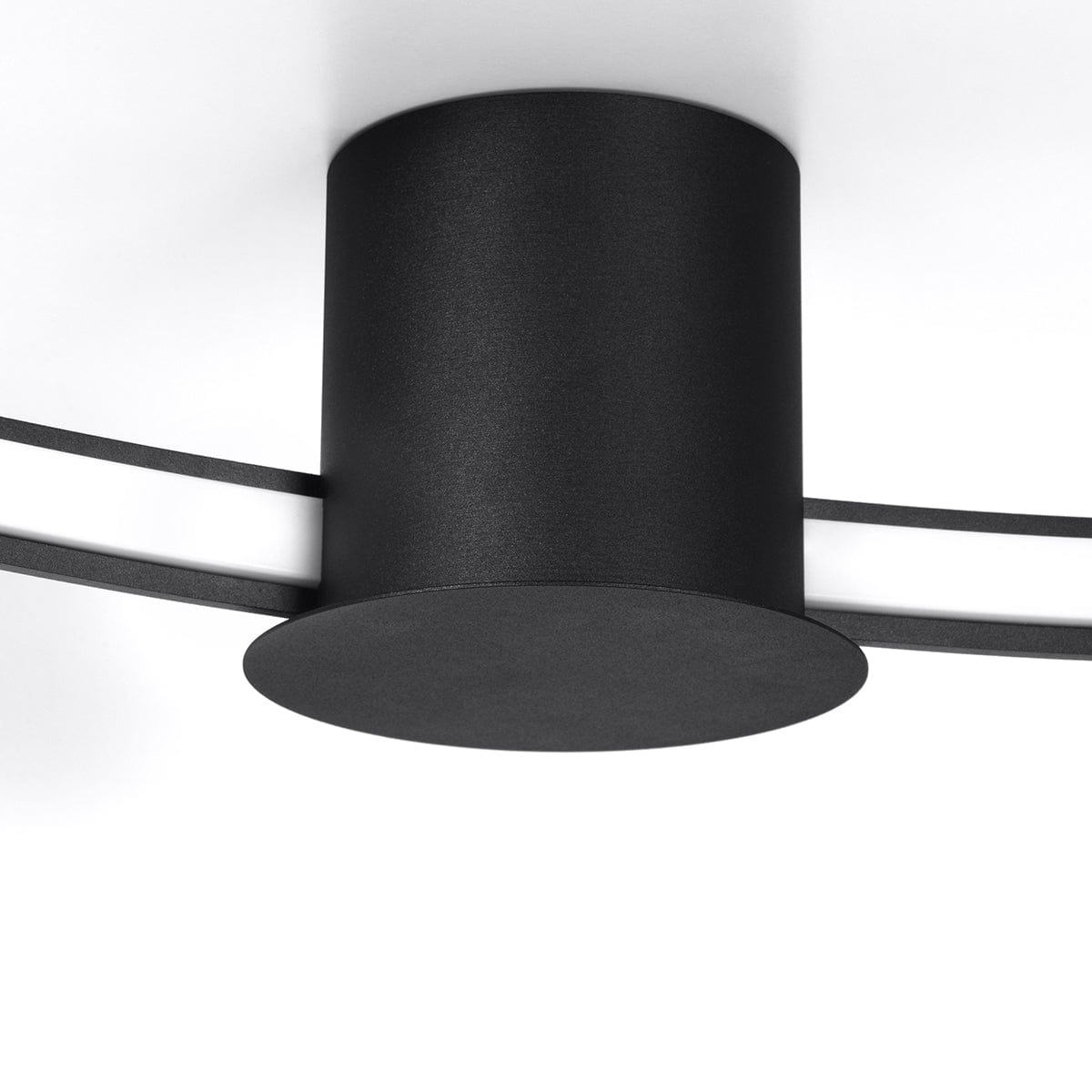 Sollux Lighting Rio 78 Black LED Ceiling Lamp - 4000K Cool Light - Modern Circular Design - CRI 95+ - Flicker-Free & Energy Efficient - Elegant & Durable