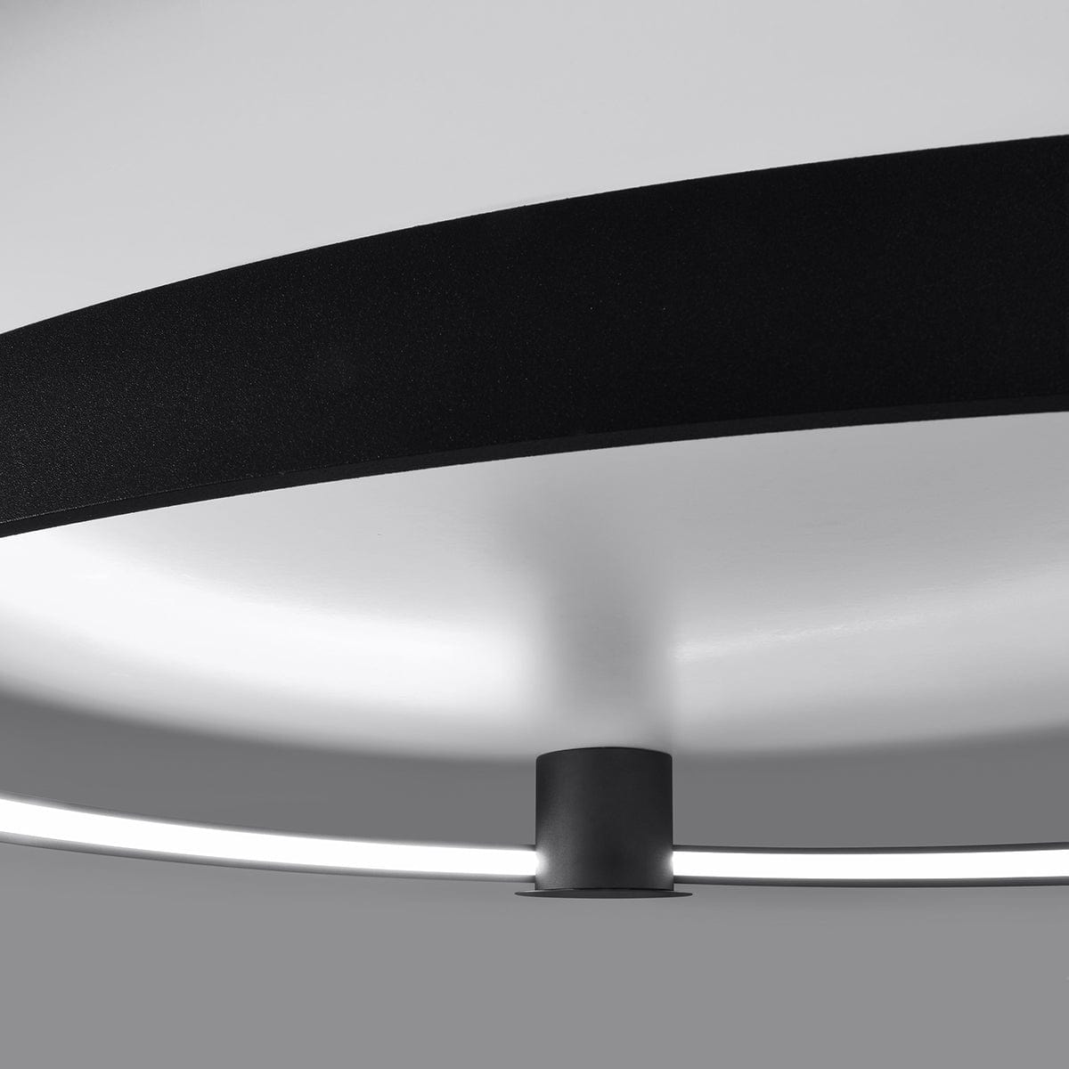 Sollux Lighting Rio 78 Black LED Ceiling Lamp - 4000K Cool Light - Modern Circular Design - CRI 95+ - Flicker-Free & Energy Efficient - Elegant & Durable