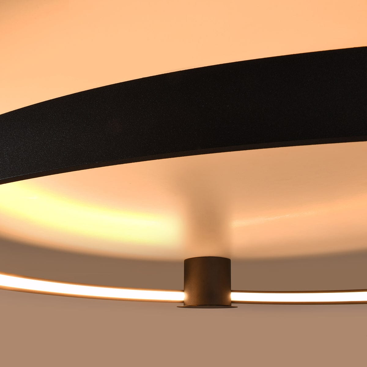 Sollux Lighting RIO 78 Ceiling Lamp Black 3000K - Unique Circular Design - High CRI LED - Flicker-Free Light - High Efficiency - Durable and Long-Lasting