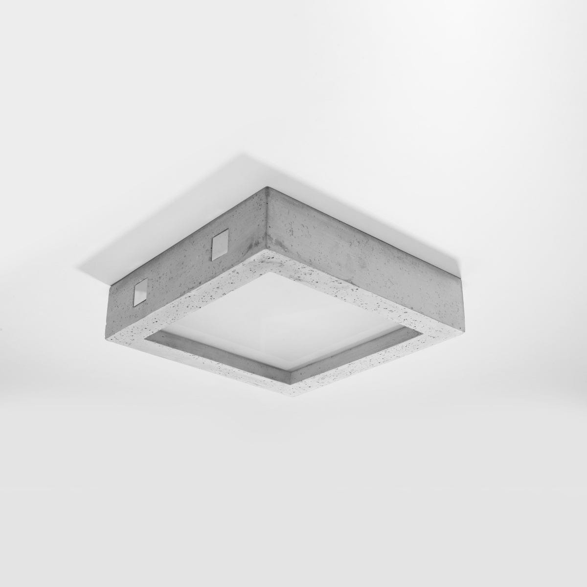 Sollux Lighting RIZA Concrete Ceiling Lamp – Modern Minimalist Design – Geometric Shape – Perfect for Industrial, Loft & Scandinavian Interiors – Elegant & Durable Lighting