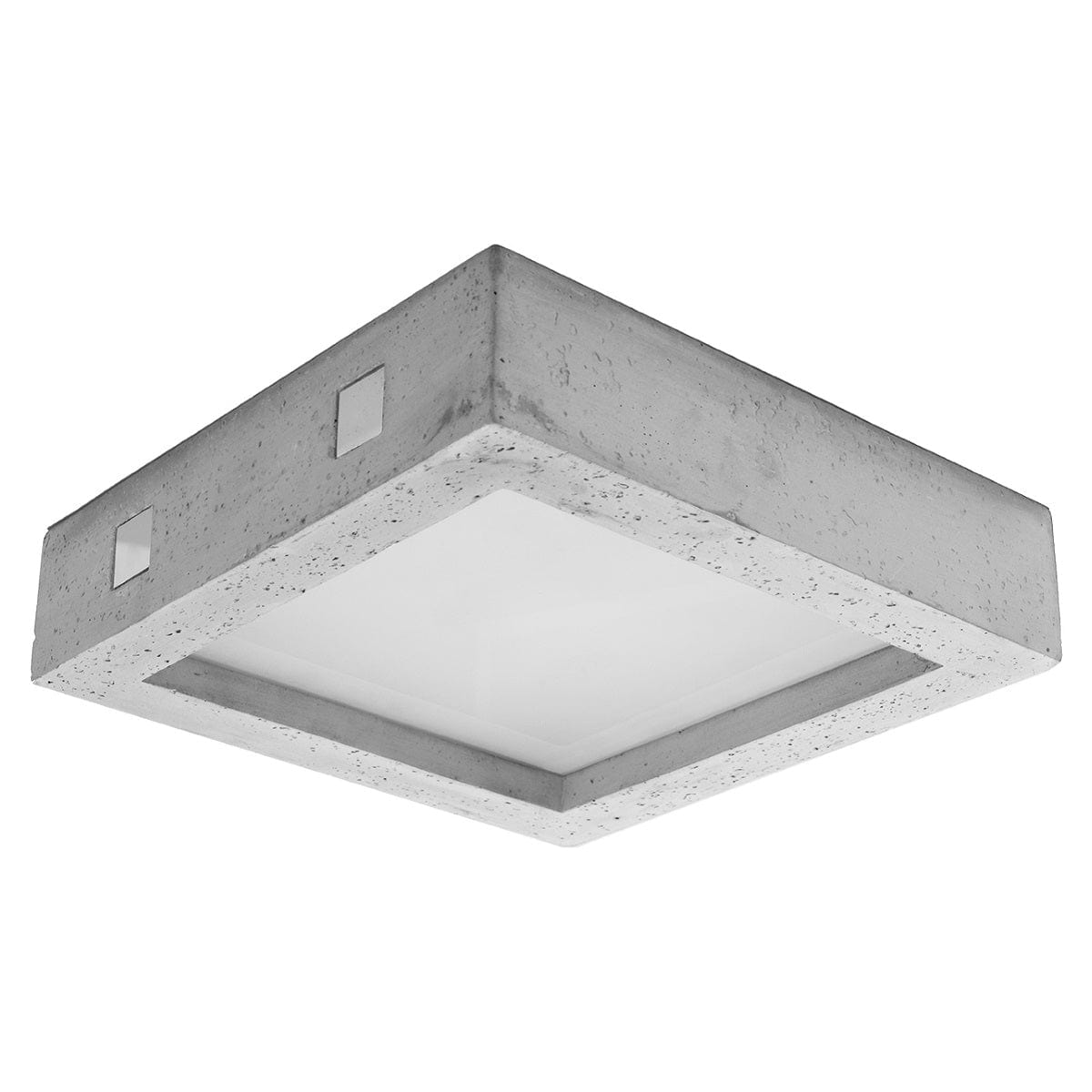 Sollux Lighting RIZA Concrete Ceiling Lamp – Modern Minimalist Design – Geometric Shape – Perfect for Industrial, Loft & Scandinavian Interiors – Elegant & Durable Lighting
