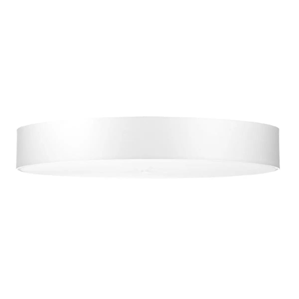 Sollux Lighting SKALA Ceiling Light - White Finish - 90cm Minimalist Design - Steel Glass Fabric - E27 Bulb Compatible - Modern Home Lighting