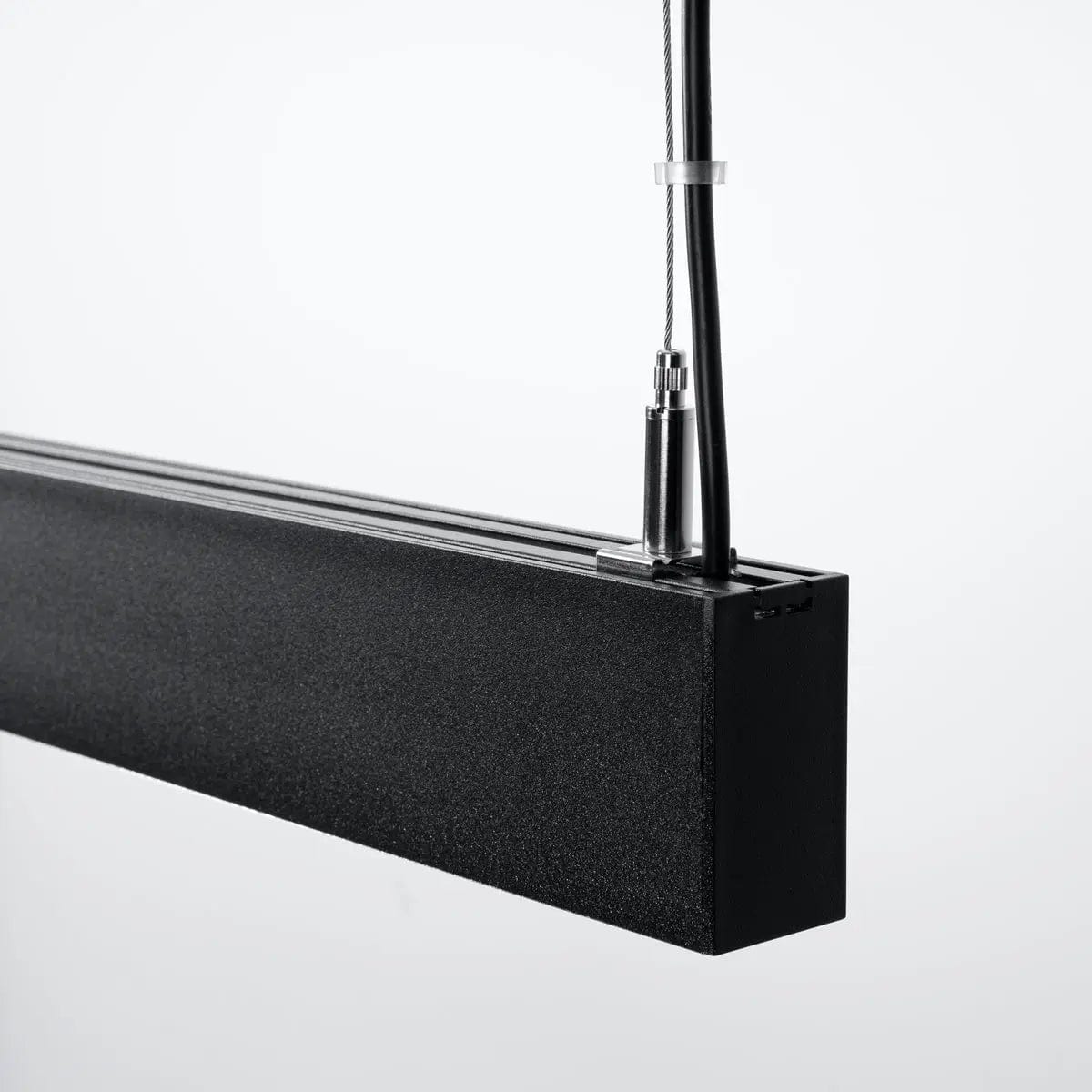 Sollux Lighting SOREN Black LED Pendant Lamp - 3000K Warm Light - Modern Minimalist Design - Energy-Efficient Aluminum Finish