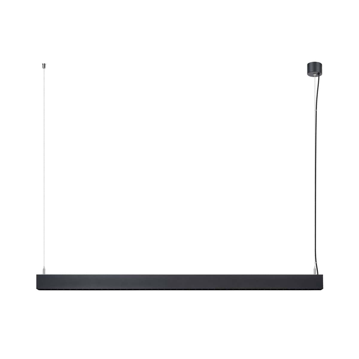 Sollux Lighting SOREN Black LED Pendant Lamp - 3000K Warm Light - Modern Minimalist Design - Energy-Efficient Aluminum Finish