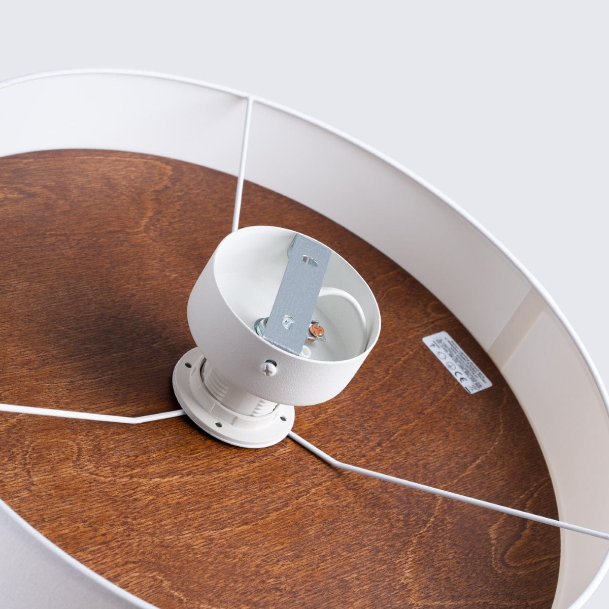 Sollux Lighting TELESTO Ceiling Lamp White/Dark Brown - Minimalist Modern Design - Energy-Efficient LED Compatible - Elegant & Cozy Lighting