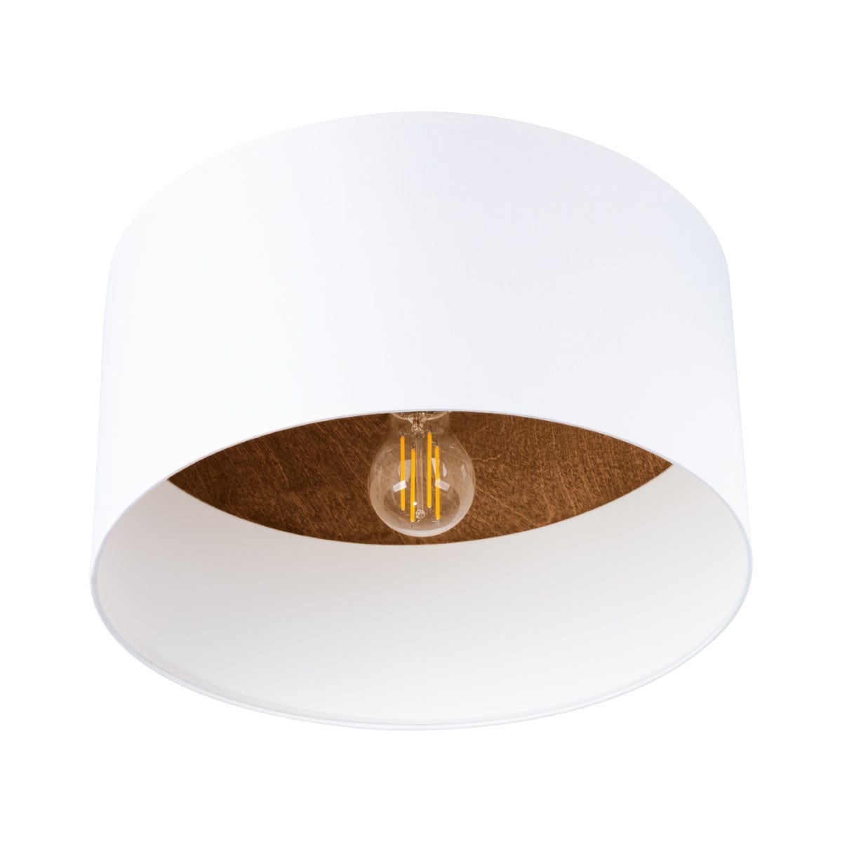 Sollux Lighting TELESTO Ceiling Lamp White/Dark Brown - Minimalist Modern Design - Energy-Efficient LED Compatible - Elegant & Cozy Lighting