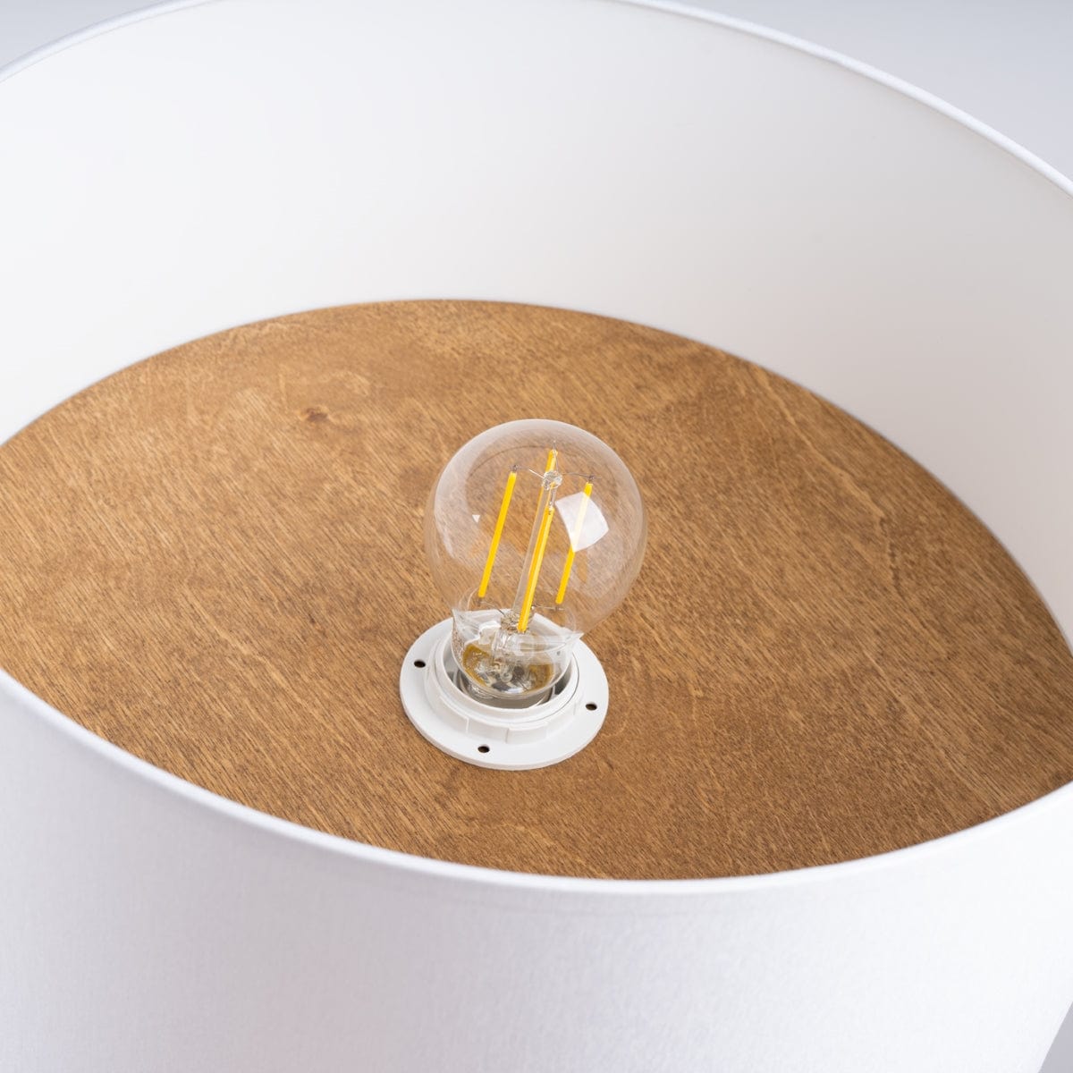 Sollux Lighting TELESTO Ceiling Lamp White/Light Brown - Minimalist Modern Design - LED Compatible - Elegant & Cozy Lighting for Living Room, Bedroom, Kitchen