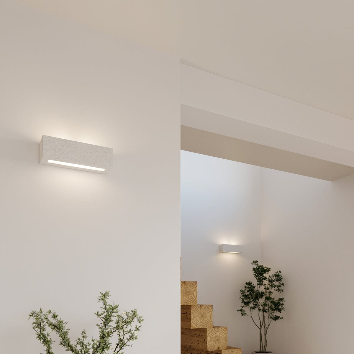 Sollux Lighting Vega Ceramic Wall Lamp - White - Modern Bidirectional Design - E27 LED