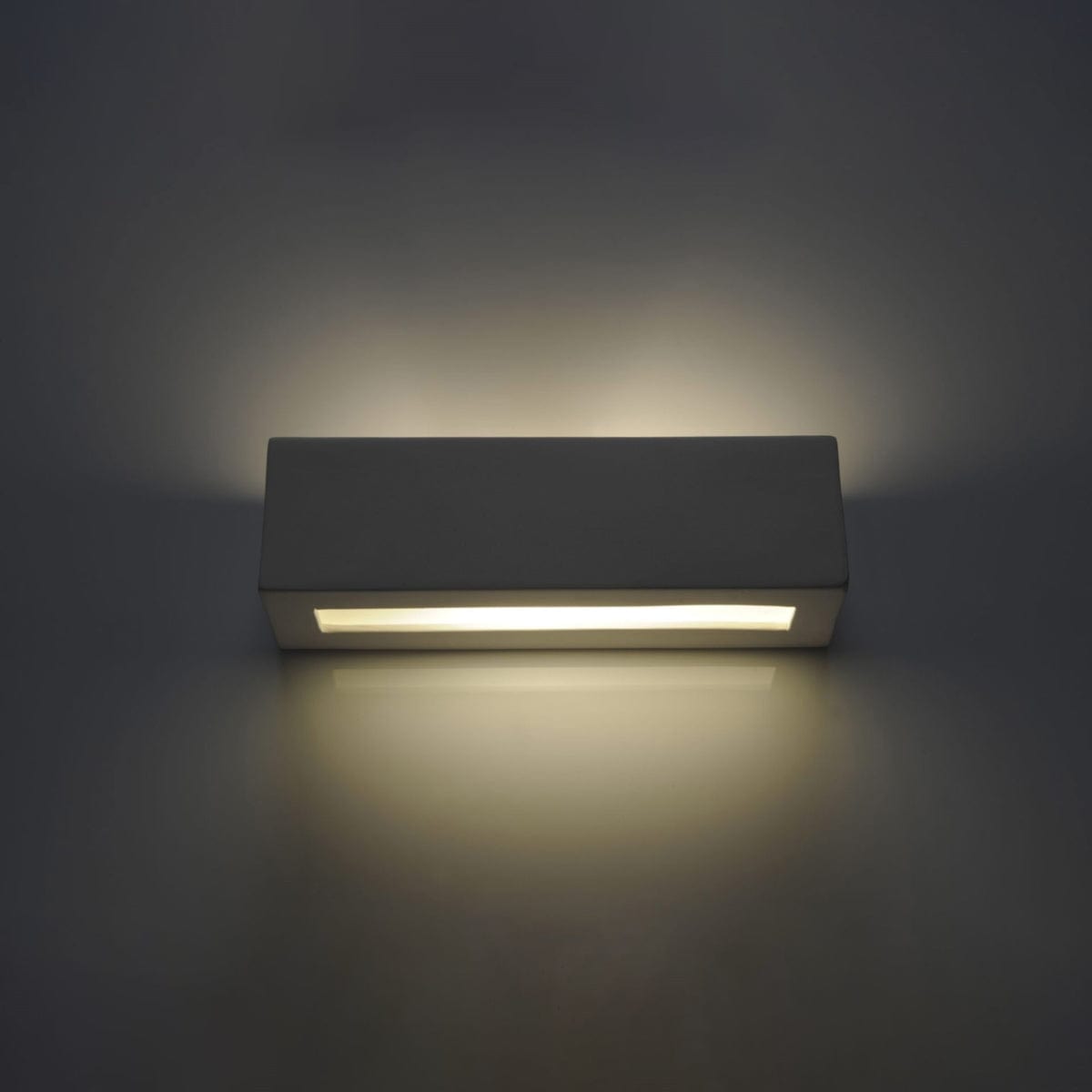 Sollux Lighting Vega Ceramic Wall Lamp - White - Modern Bidirectional Design - E27 LED