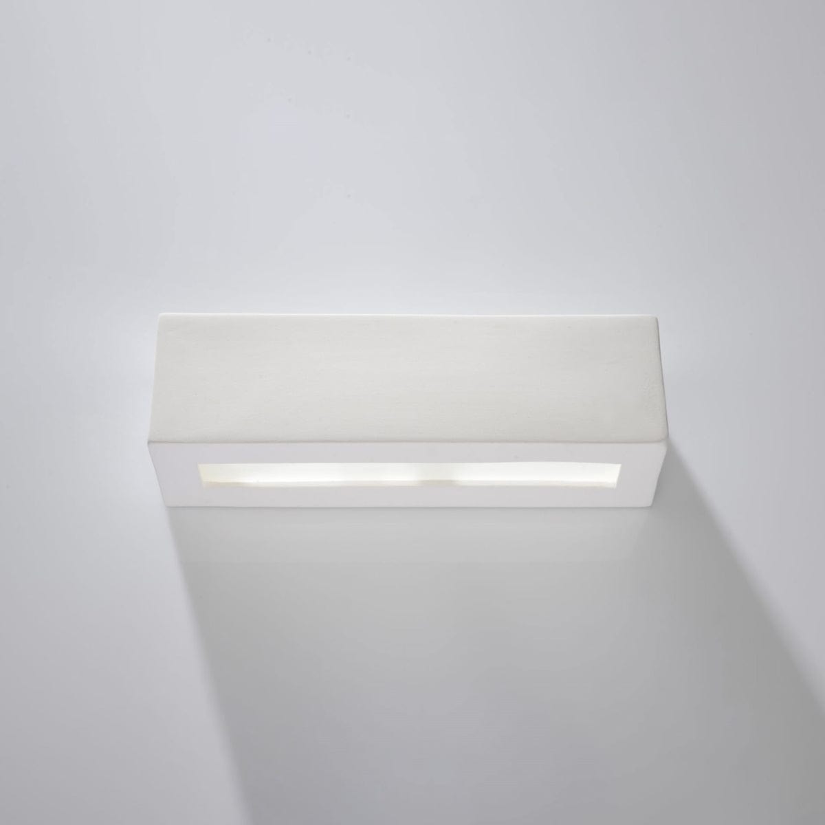 Sollux Lighting Vega Ceramic Wall Lamp - White - Modern Bidirectional Design - E27 LED