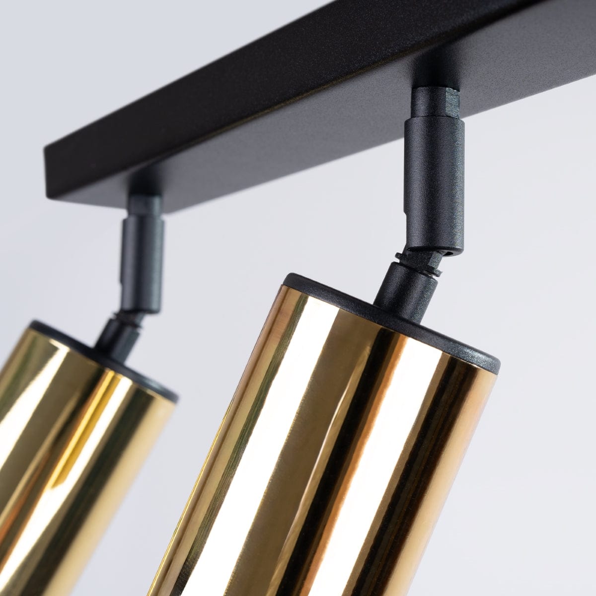 Sollux Lighting WINX 3 Black-Copper Ceiling Lamp - Modern Metal Design - Triple Adjustable Lights - E27 Bulb Compatible - Sleek and Minimalist Lighting for Any Room