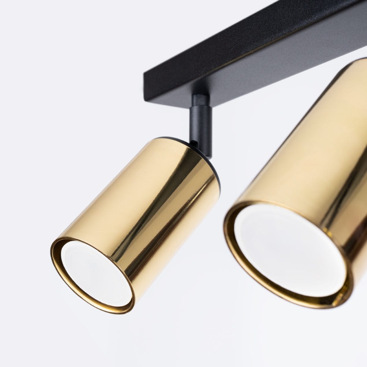 Sollux Lighting WINX 3 Black-Copper Ceiling Lamp - Modern Metal Design - Triple Adjustable Lights - E27 Bulb Compatible - Sleek and Minimalist Lighting for Any Room