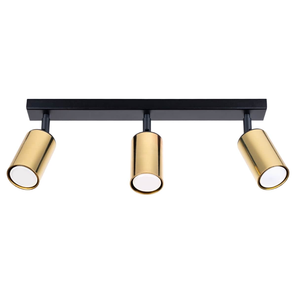 Sollux Lighting WINX 3 Black-Copper Ceiling Lamp - Modern Metal Design - Triple Adjustable Lights - E27 Bulb Compatible - Sleek and Minimalist Lighting for Any Room