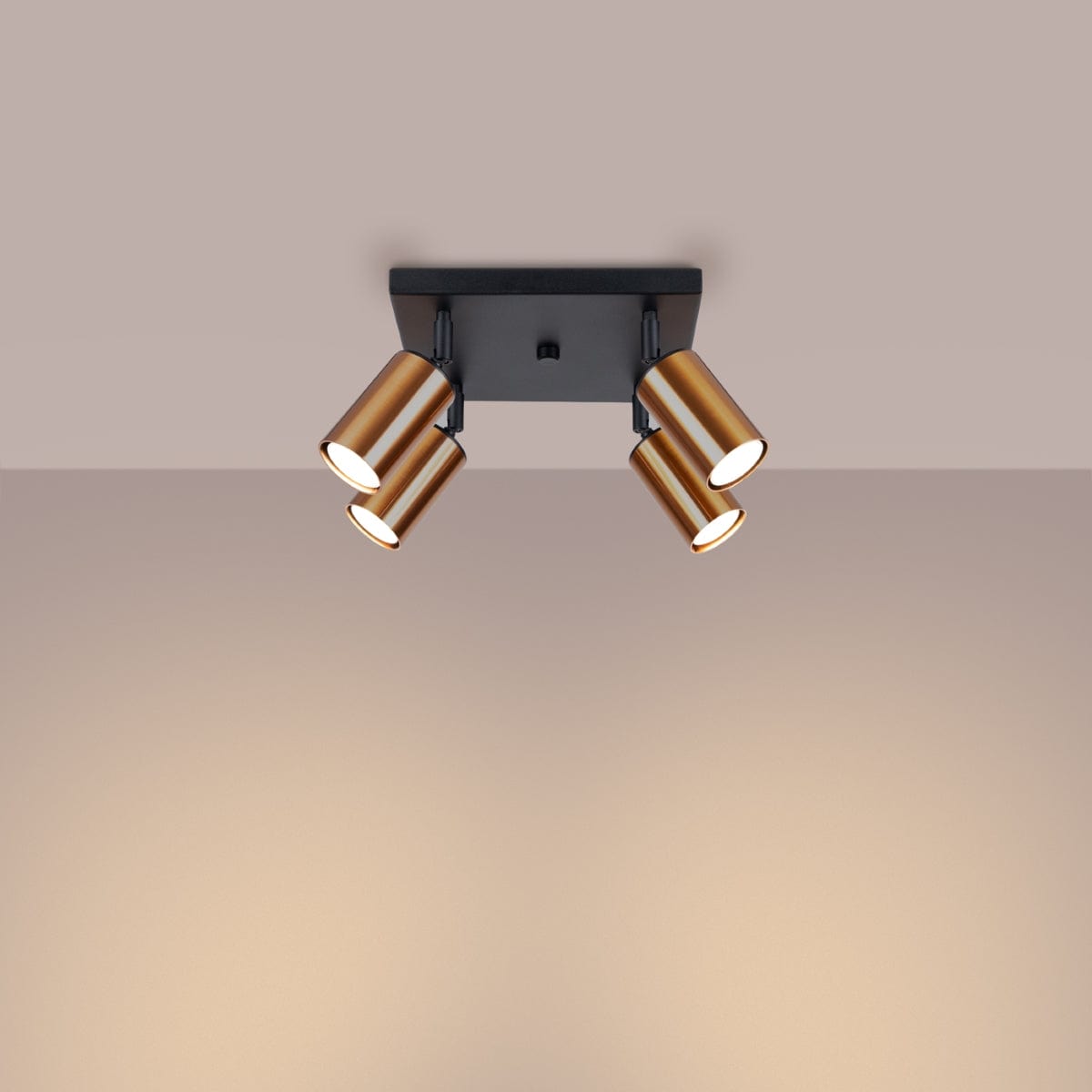 Sollux Lighting WINX 4 Black/Copper Ceiling Lamp