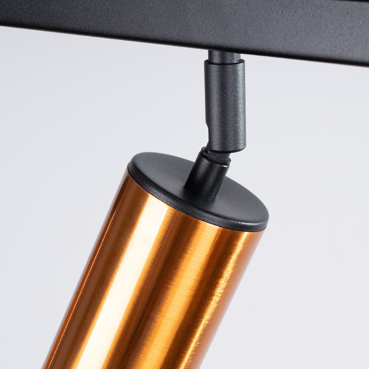 Sollux Lighting WINX 4 L Black-Copper Ceiling Lamp - Modern Metal Design - Quadruple Adjustable Lights - E27 Bulb Compatible - Stylish and Functional Lighting Solution