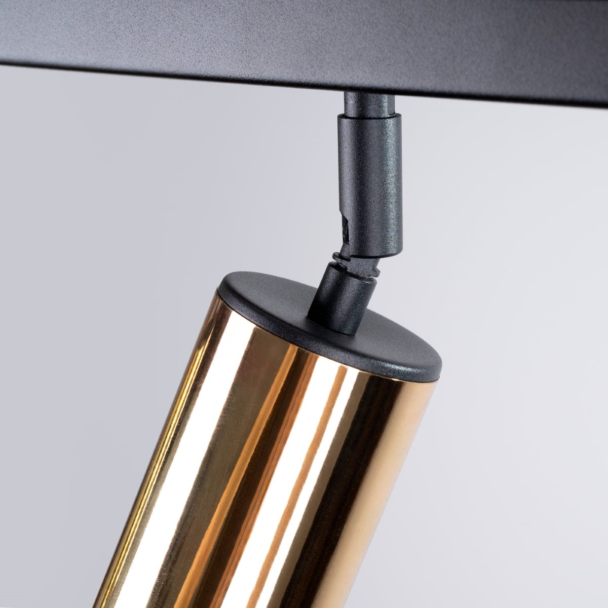Sollux Lighting WINX 4 L Black-Gold Ceiling Lamp - Modern Metal Design - Quadruple Adjustable Lights - E27 Bulb Compatible - Sleek and Elegant Lighting Solution