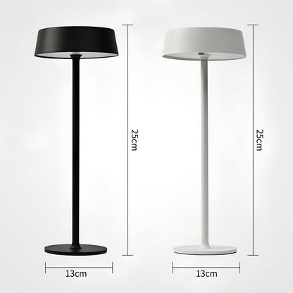 Sleek Modern Table Lamp - Rechargeable - Cordless - Dimmable Touch Control - 3 Light Modes - Durable Iron - Warm/Natural/Cool Light