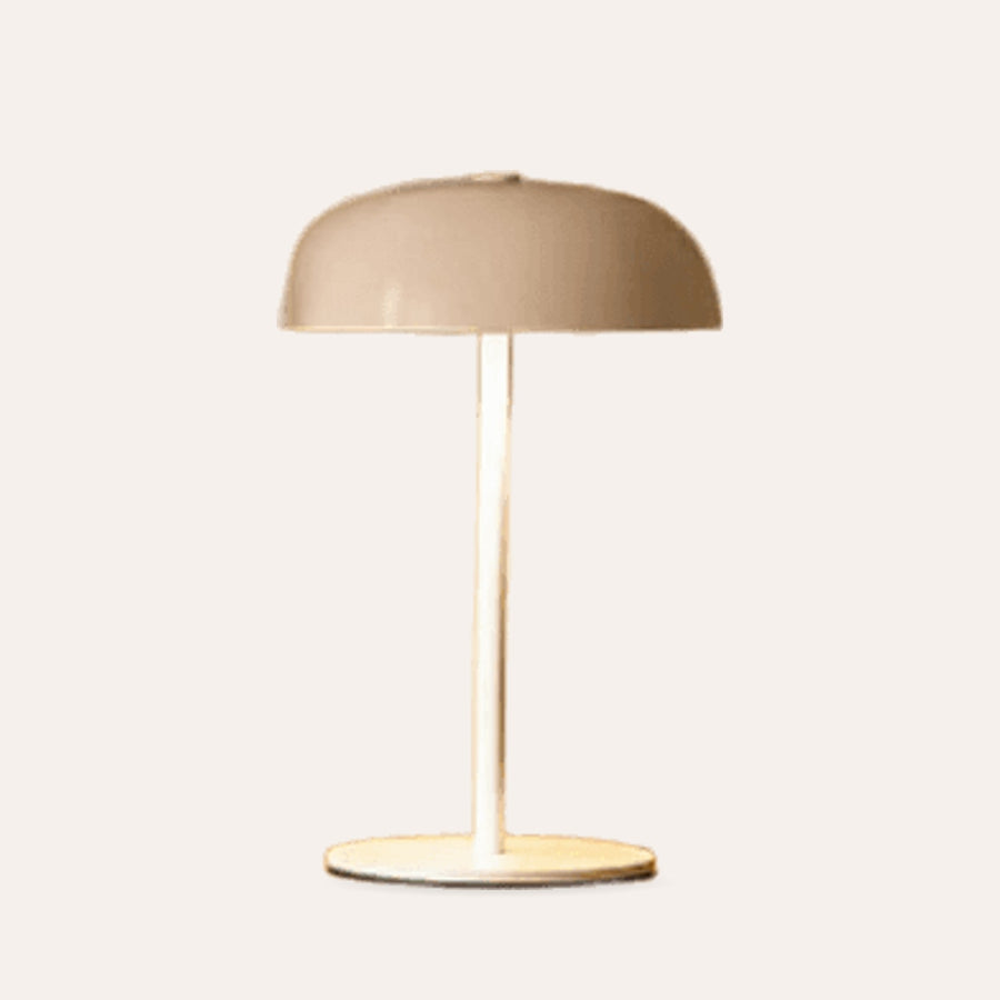 Taupe Dome Table Lamp – Cordless Rechargeable