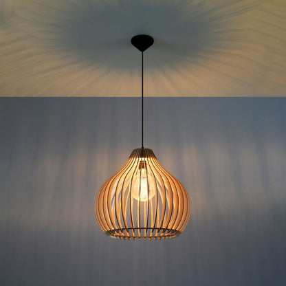 Pendant lamp wood Aprilla Scandinavian Design E27