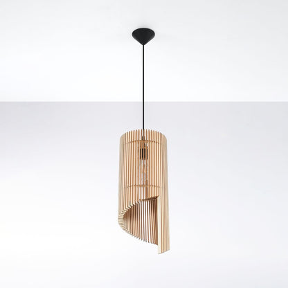 Pendant Lamp Wood Alexia - Scandinavian Minimalist Design - E27 Bulb Compatible