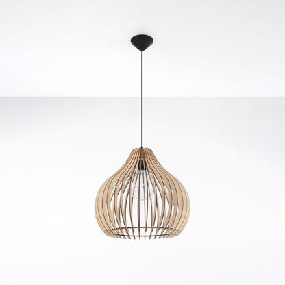 Pendant lamp wood Aprilla Scandinavian Design E27