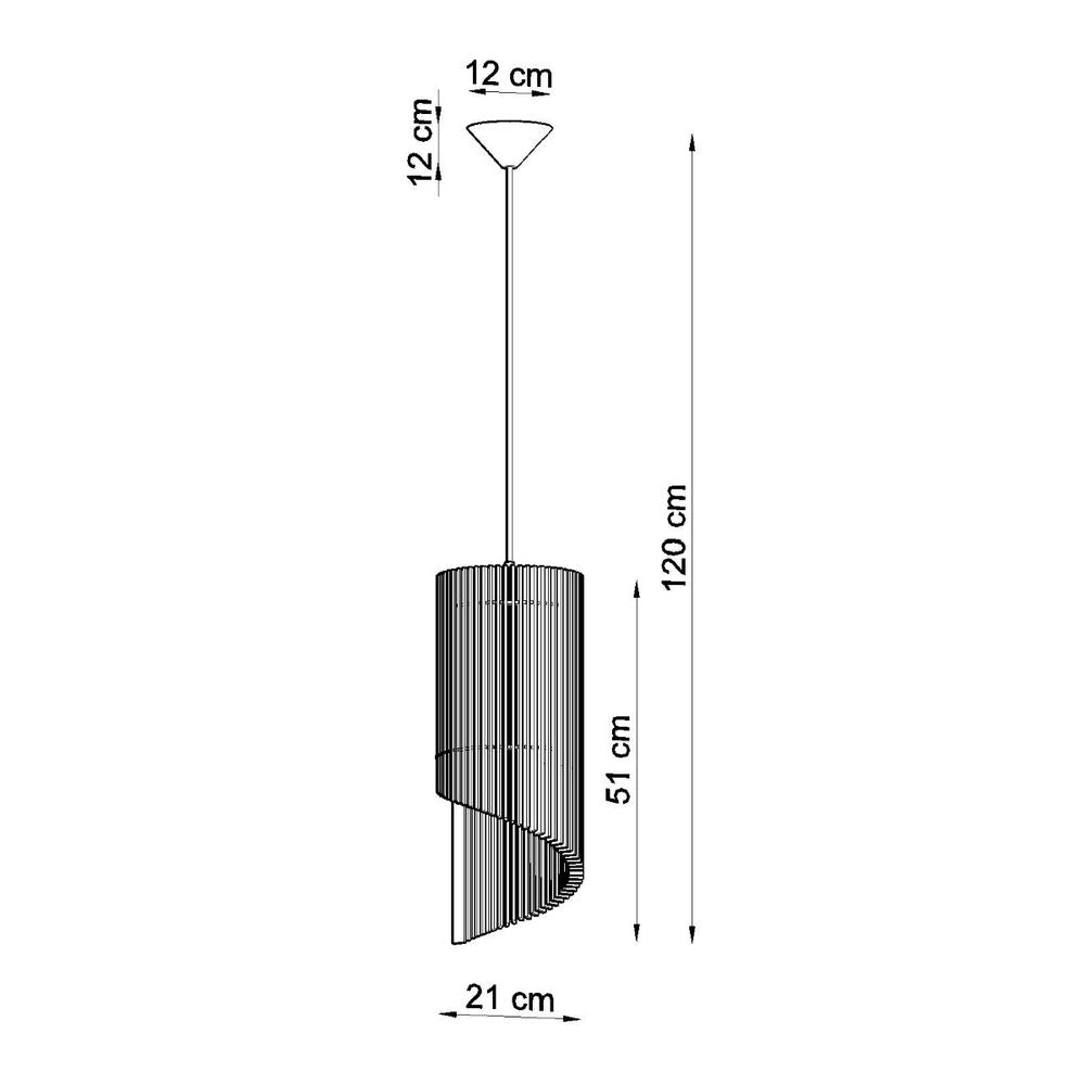 Pendant Lamp Wood Alexia - Scandinavian Minimalist Design - E27 Bulb Compatible