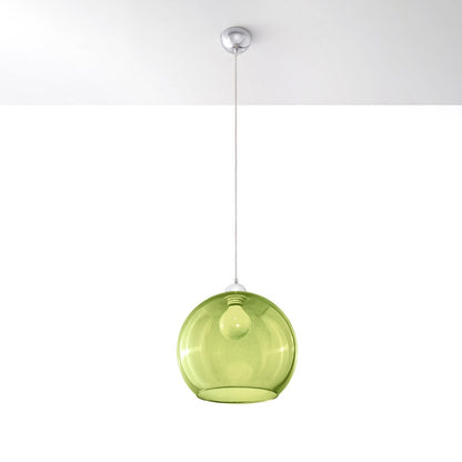 Pendant Lamp Steel Glass Ball minimalistic Design E27