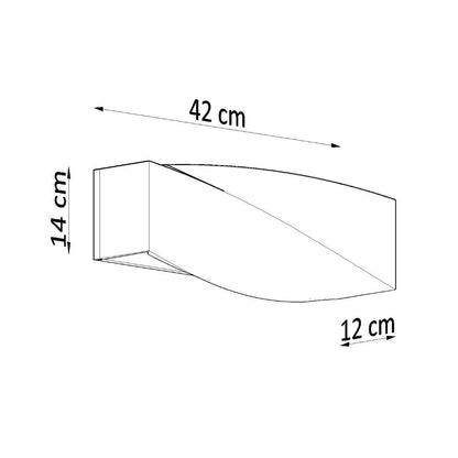 Wall lamp ceramics, glass Sigma modern Design E27