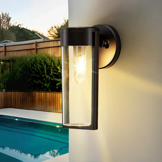 Solar Powered Wall Lights - Warm Glow LED - IP65 Waterproof - Weatherproof ABS - Modern Minimalist Design - Easy Installation